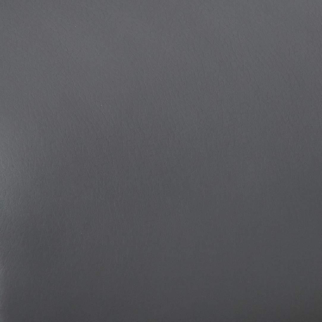 Double Layer Executive Chair Gray - Boss Office Products: LeatherPlus, Pneumatic Lift, 27" Nylon Base