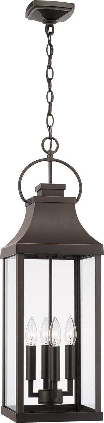 Capital Lighting 946442 Bradford 4 Light 9" Wide Outdoor Taper Candle Mini Pendant -