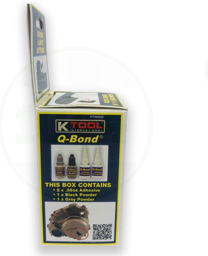 K Tool International Q-BOND KIT Fast Acting Automotive Adhesives, 0.32 oz Bottle