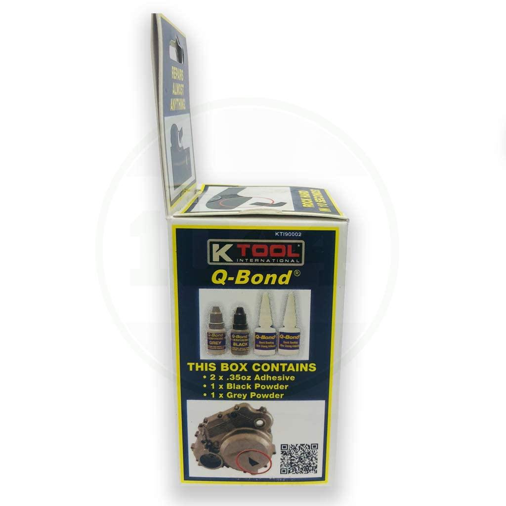 K Tool International Q-BOND KIT Fast Acting Automotive Adhesives, 0.32 oz Bottle