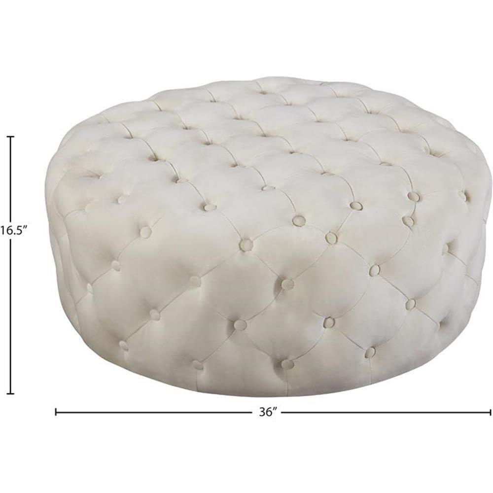 Plattsburgh Velvet Ottoman