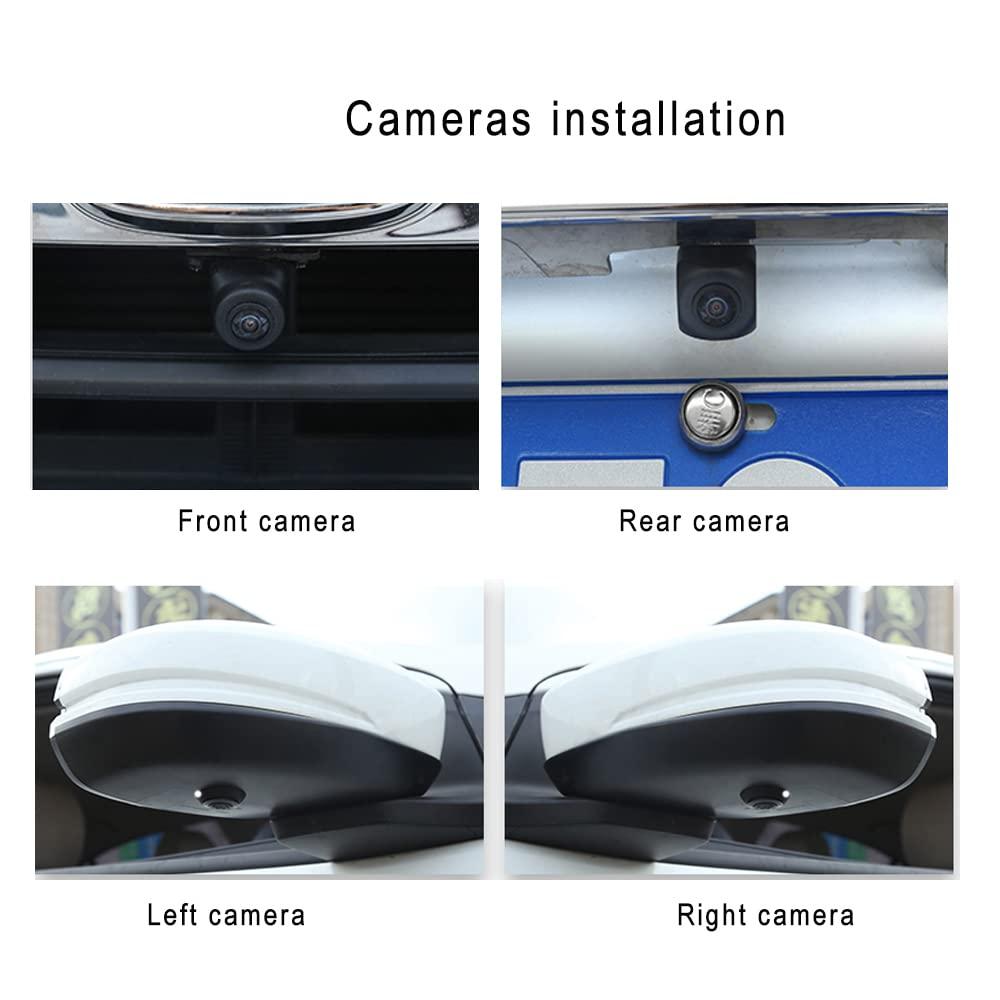 Super Hd 1080P Car 360 Degree Bird View Surround System DVR Record Backup Camera Parking Monitoring with HD Sensor