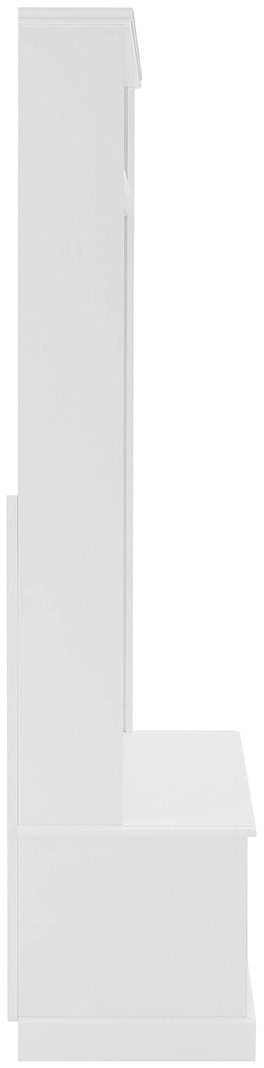 Ellison Hall Tree White - Crosley: Organizer Bench with Hooks & Storage Drawer