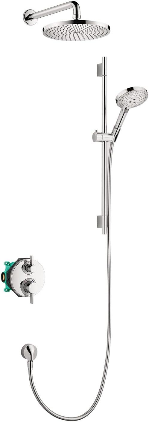 Chrome Multi-Head Adjustable Height Shower System