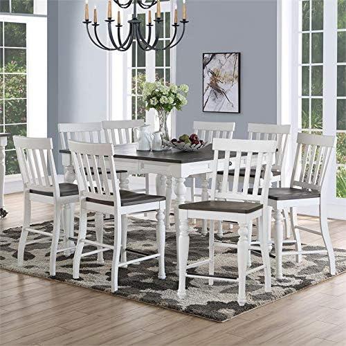 Steve Silver Co. Joanna 9 Piece Transitional Counter Height Dining Set