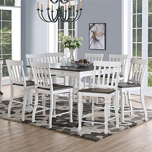 Steve Silver Co. Joanna 9 Piece Transitional Counter Height Dining Set