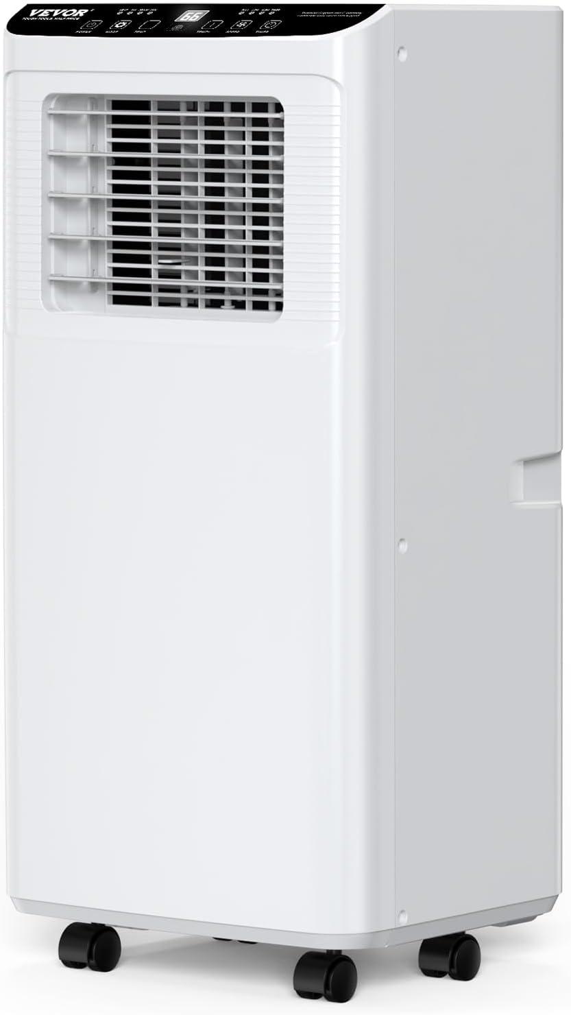 8,000 BTU Portable Air Conditioner,3-in-1Air Cooler with Fan & Dehumidifier,Quiet AC Unit,Cools Rooms up to 350 Sq.ft,with Remote Control, Auto Cooling,White