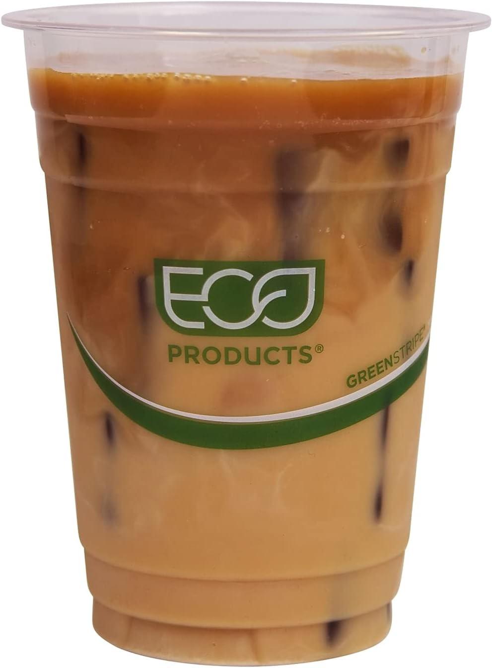 GreenStripe Clear 16 oz. Compostable Cold Cups