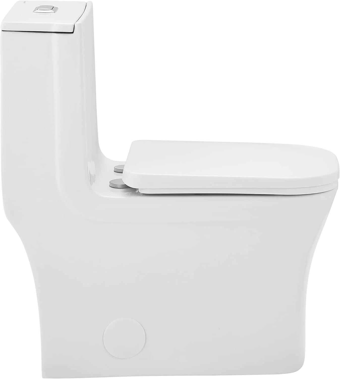 Concorde One Piece Square Toilet Dual Flush 1.1/1.6 gpf with 10" Rough In