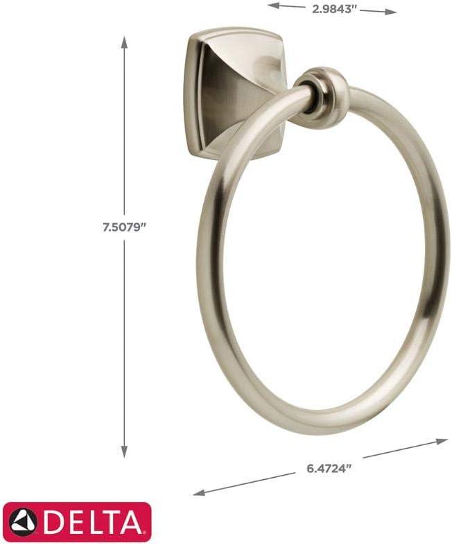 Amaya Brushed Nickel Wall Mounted Towel Ring