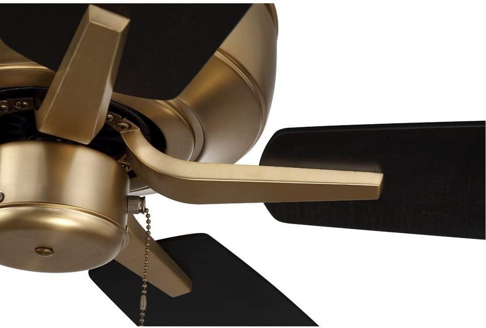 Craftmade P525-52 Pro Plus 52" 5 Blade Indoor Ceiling Fan - Satin Brass / Black Walnut /