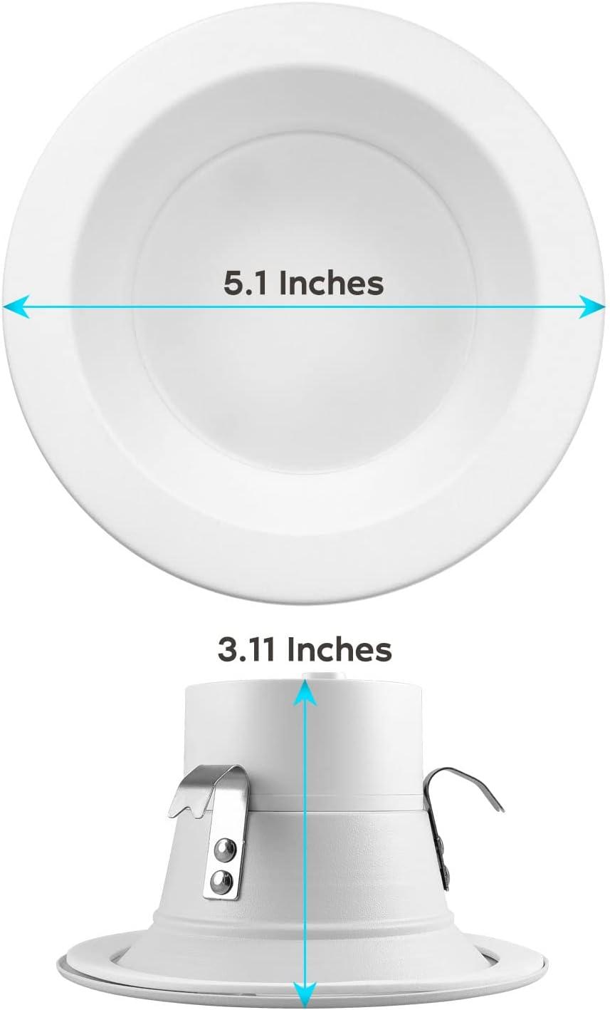 4" High Output Selectable CCT Remodel IC LED Retrofit Recessed Can Light