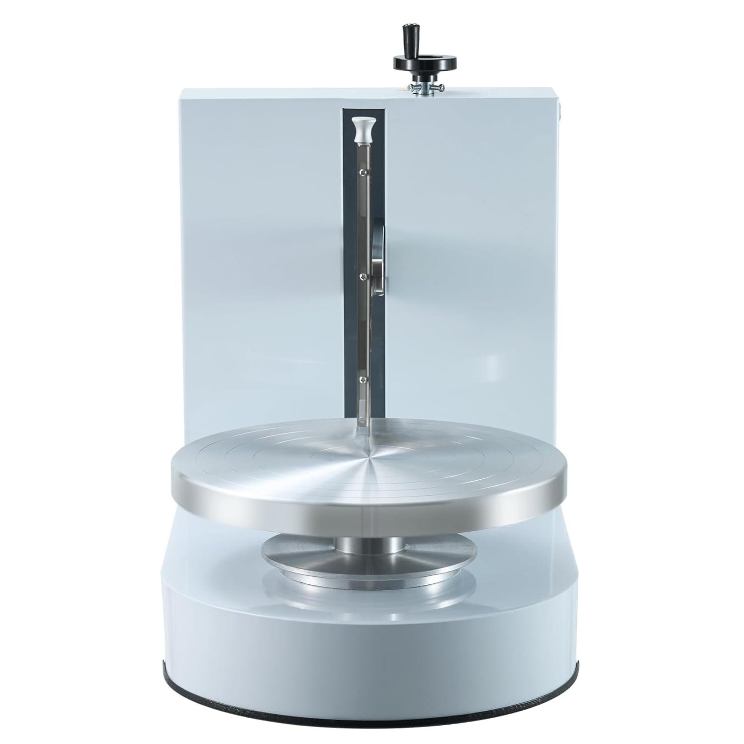 VEVOR Cake Decorating Machine, Cake Cream Spreading Coating Smearing Machine, Low Noise Cake Frosting Machine, Turntable with Adjustable Scraper