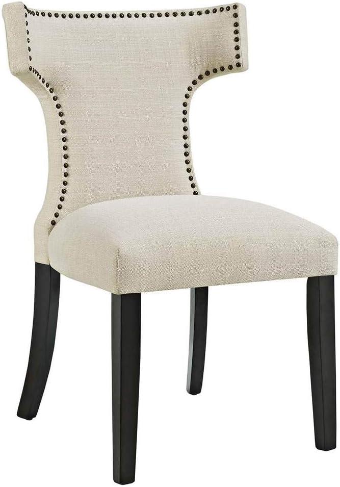 Set of 2 Curve Dining Side Chair Fabric - Modway