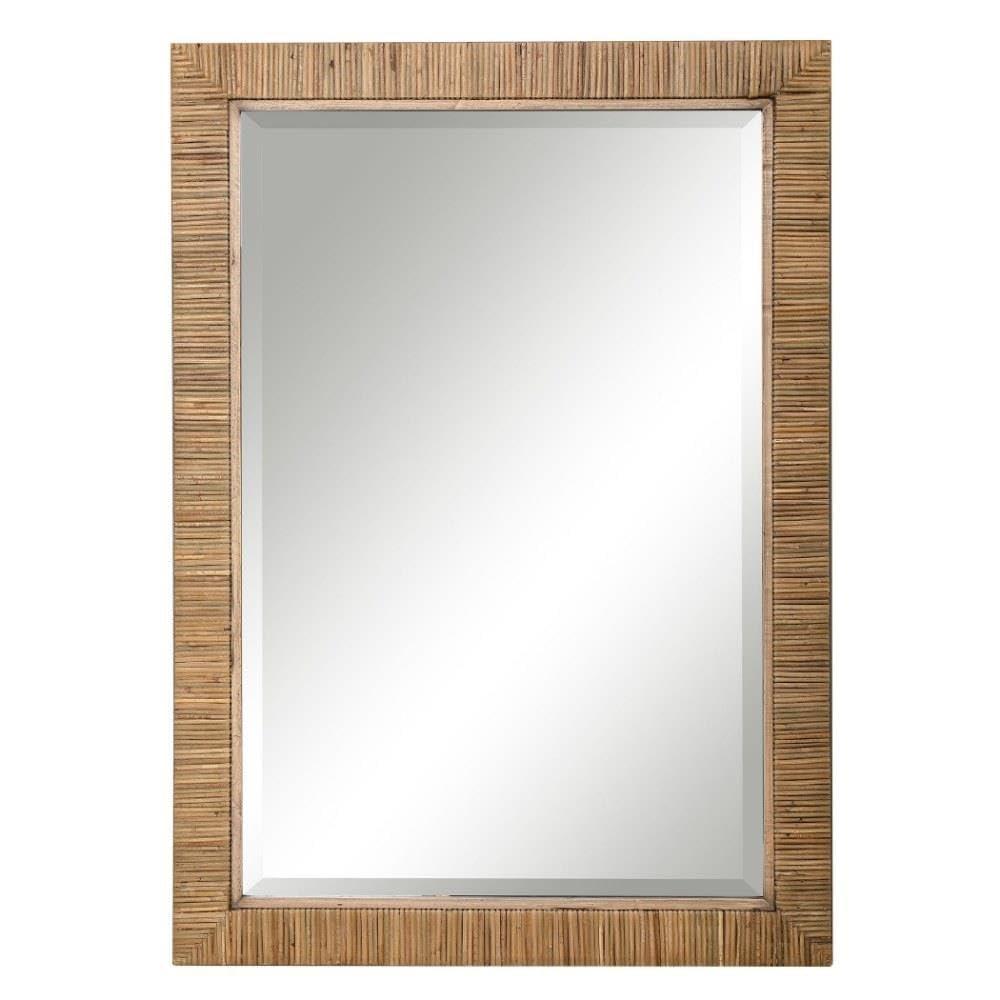 Uttermost Cape Natural Rattan 28 3/4" x 41" Wall Mirror