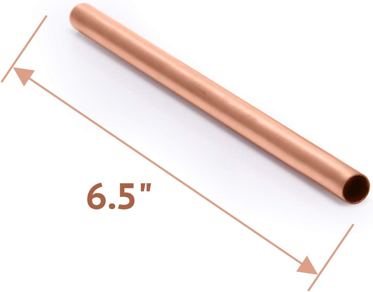 AVADOR Set of 4 Handcrafted 100% Pure Copper Moscow Mule Mugs Hammered Finish 16 Oz. Gift Set Boxed with Shot Glass and Copper Straws