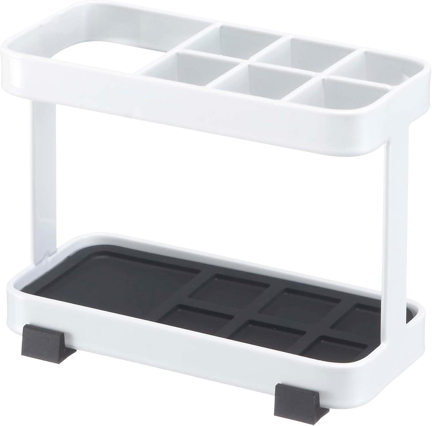 Yamazaki Home Tower Yamazaki Home Toothbrush And Toothpaste Holder For Bathroom Countertop, Steel, Water Resistant
