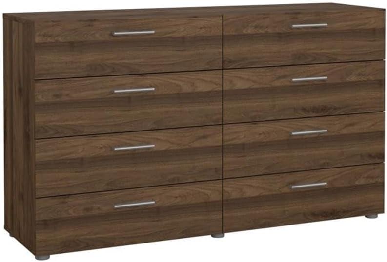 Tvilum Austin 8 Drawer Double Dresser, Walnut