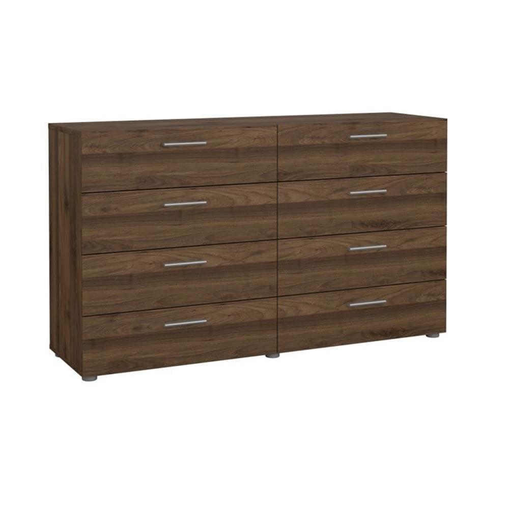 Tvilum Austin 8 Drawer Double Dresser, Walnut