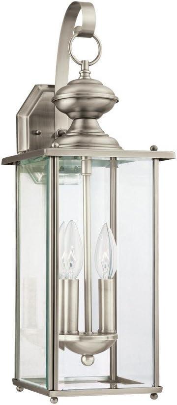 Antique Brushed Nickel 2-Light LED Outdoor Lantern