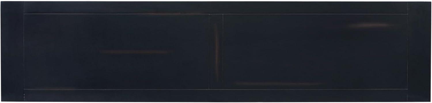 merax LUMISOL 64 inch Long Console Table with 3 Drawers and Bottom Shelf, Sofa Table Entryway Table for Hallway, Living Room, Easy Assembly (Distressed Black)