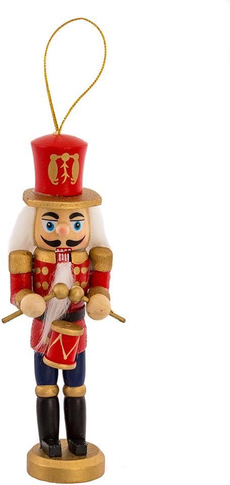 Kurt Adler Wooden Nutcracker Ornament 4-Piece Box Set, 5-Inch