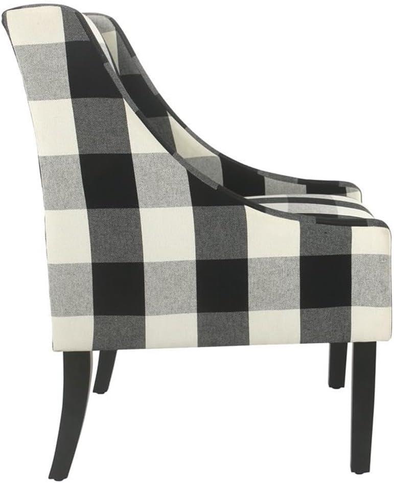 Modern Swoop Accent Armchair - HomePop