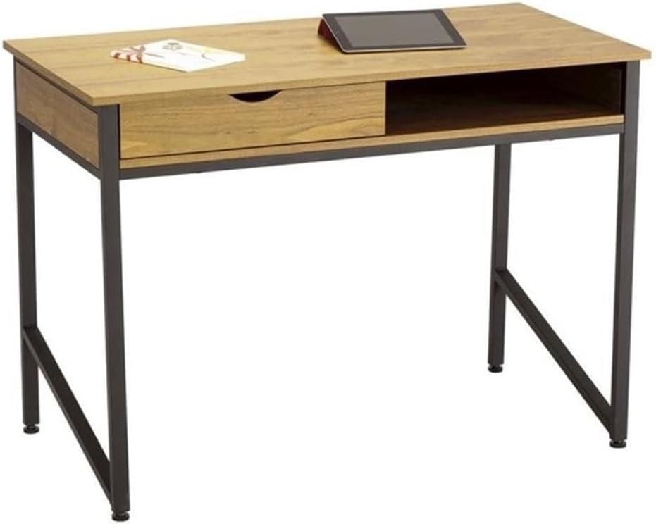 Products 1950BL Studio Single Drawer Desk, Black