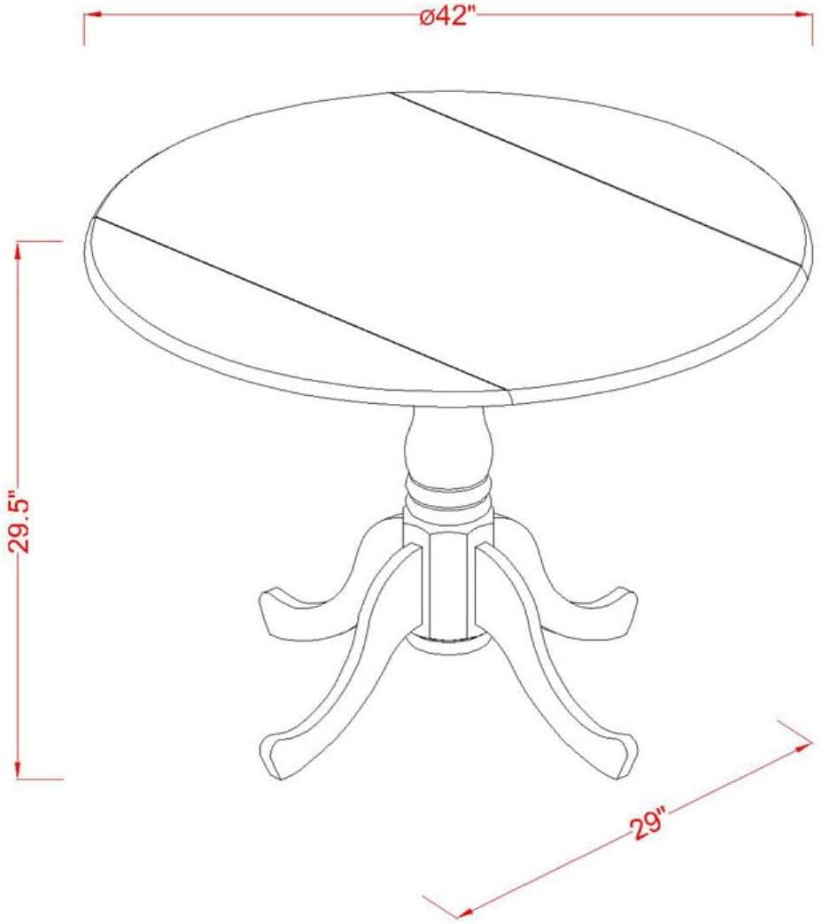 Elegant Mahogany Round Dining Set with Slender X-Back Chairs