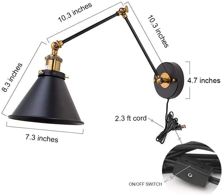 7.3-in W 1-Light Black Modern/Contemporary LED Wall Sconce for Dressing Room, Powder Room