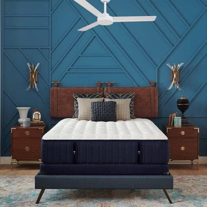 52" Minka Aire Modern 3 Blade Indoor Ceiling Fan Flat White for Living Room Kitchen Bedroom Family Dining Home House Office