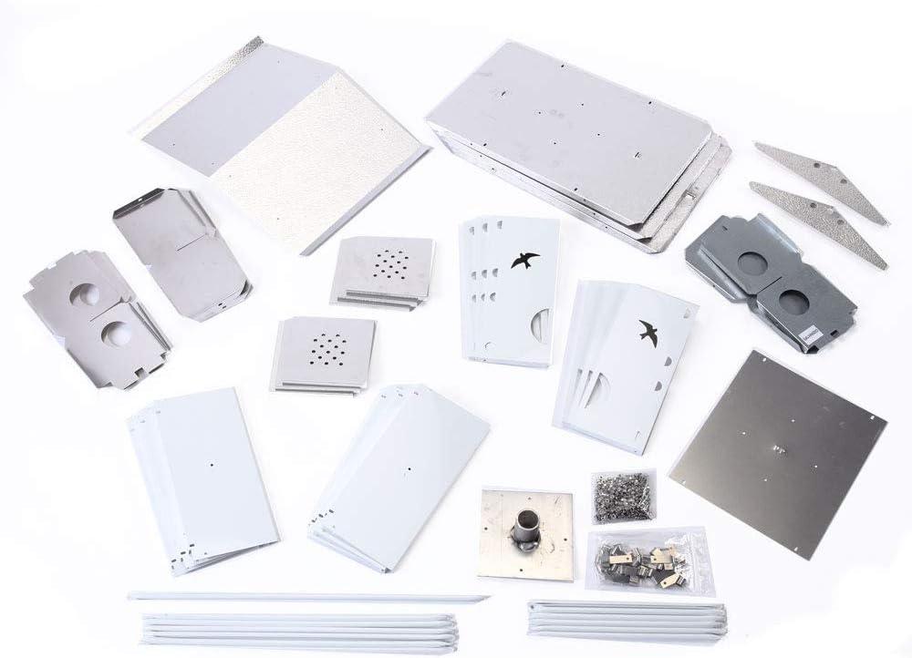 Birds Choice 20" Silver Purple Martin House Watersedge Suites: Aluminum, Weather-Resistant, Pole Mount