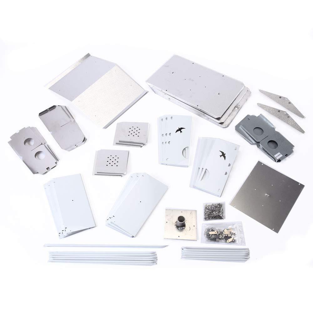 Birds Choice 20" Silver Purple Martin House Watersedge Suites: Aluminum, Weather-Resistant, Pole Mount