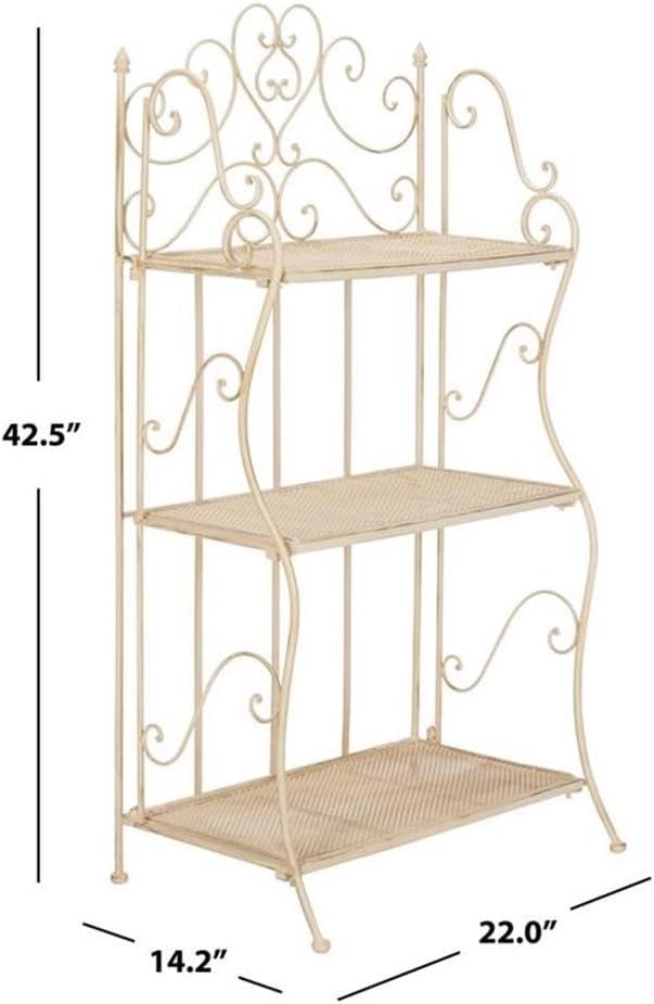 Torus 3-Tier Shelf - Indoor/Outdoor - PAT5022 - Pearl White - Safavieh