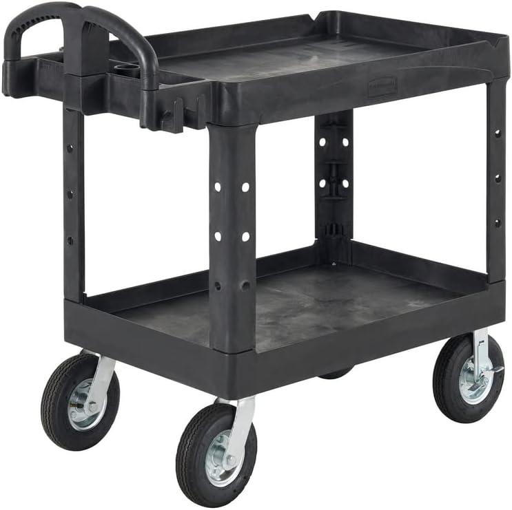 Rubbermaid Utility Cart HD 2 Shelf 16"X30" #647399