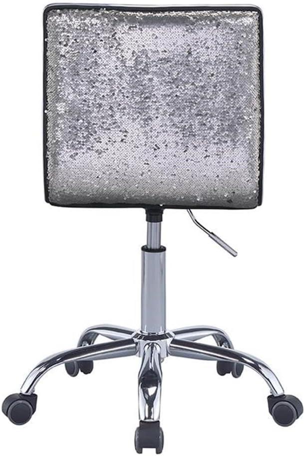 ACME Alessio Office Chair in Silver and Chrome