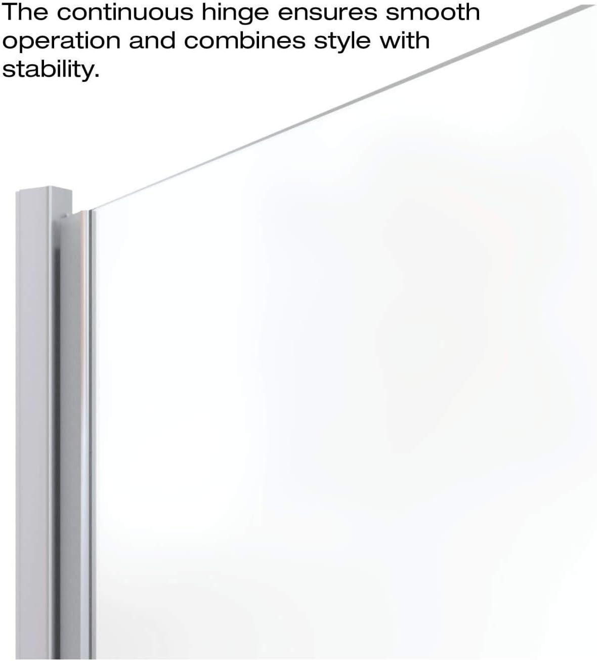 Infinity 28" x 65.56" Pivot Semi-Frameless Shower Door