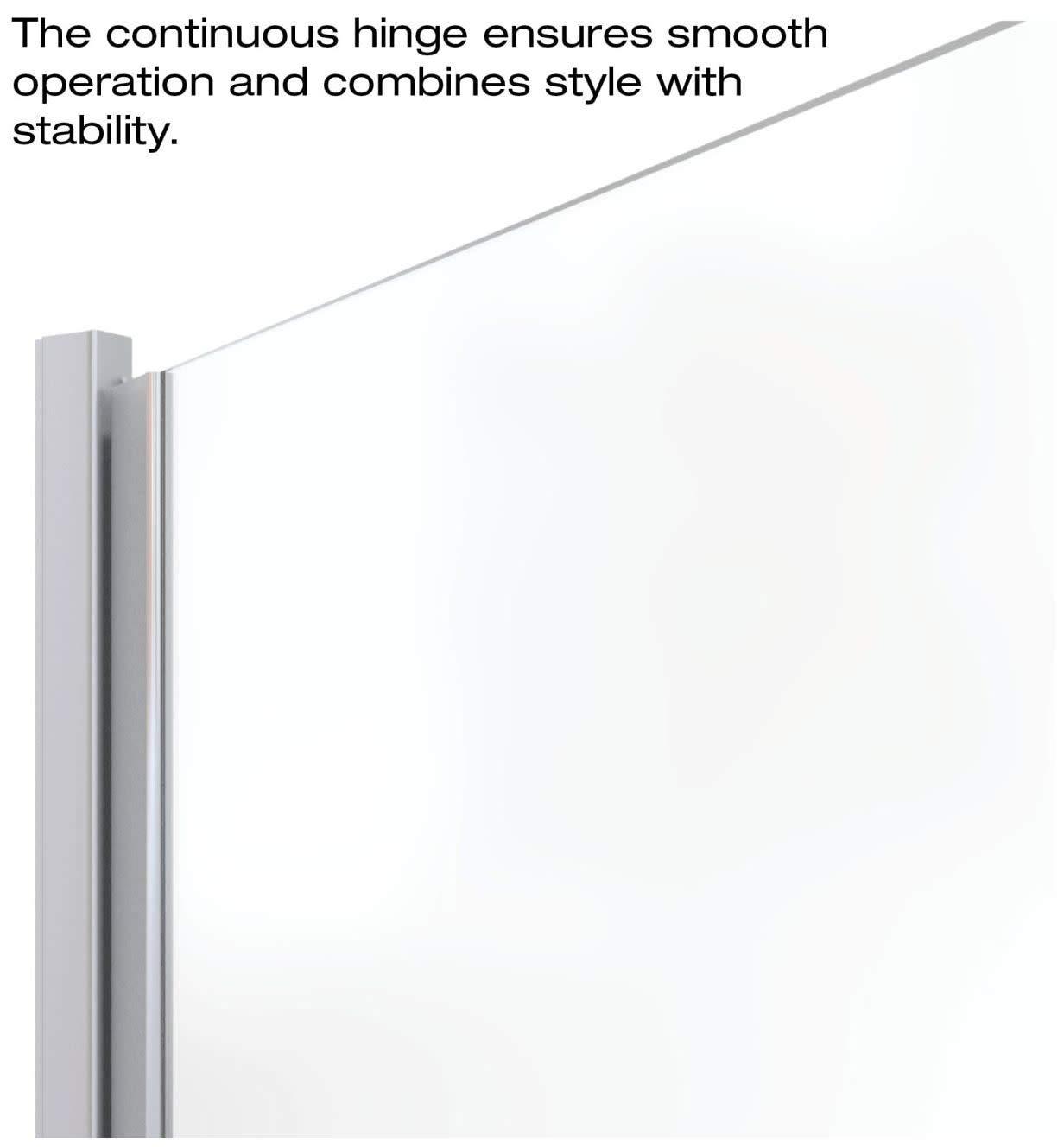 Infinity 28" x 65.56" Pivot Semi-Frameless Shower Door