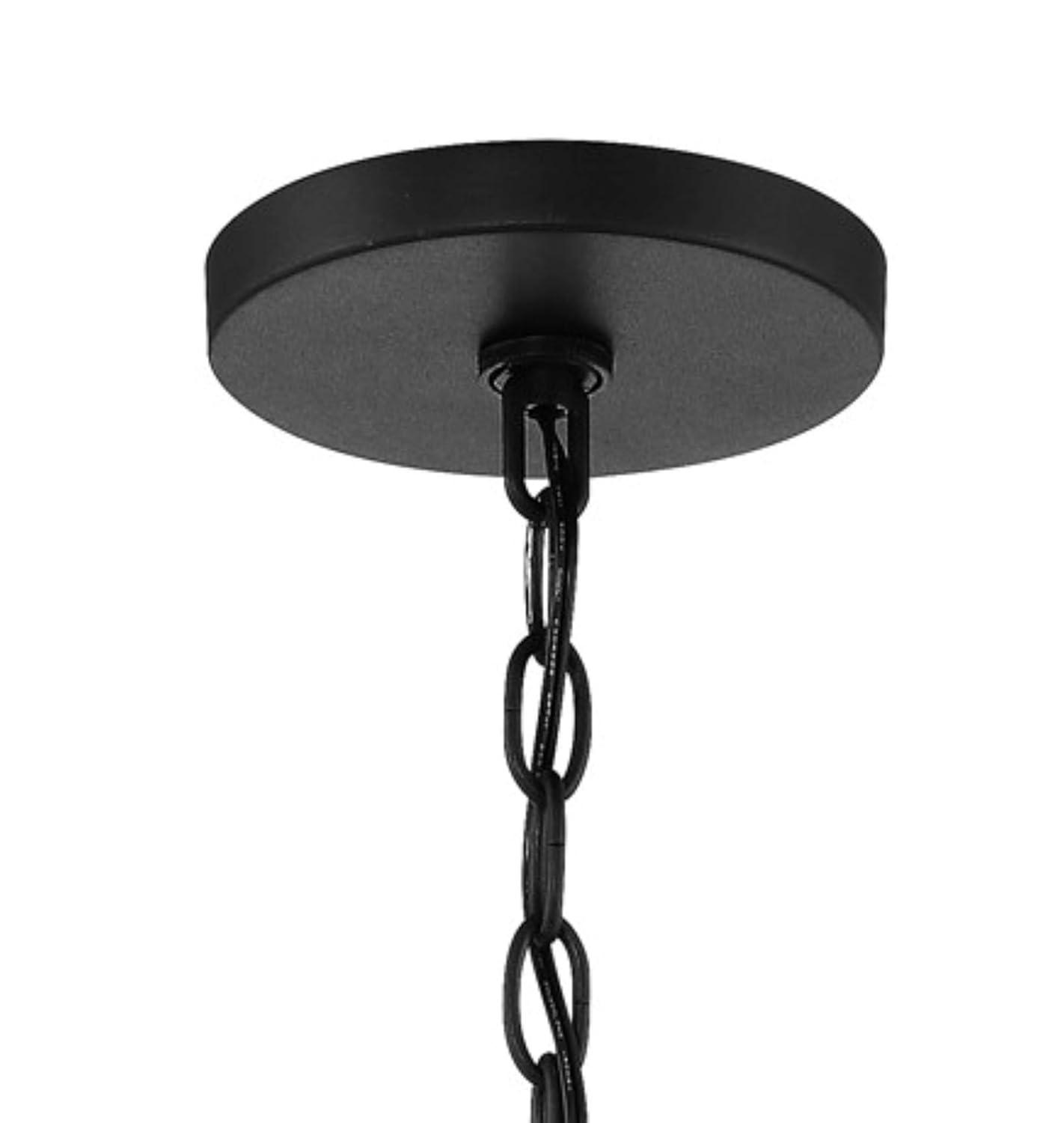Minka Lavery Sand Coal Pendant Chandelier 25 1/2" Wide Modern Clear Outer White Inner Glass Shade 5-Light Fixture for Dining Room