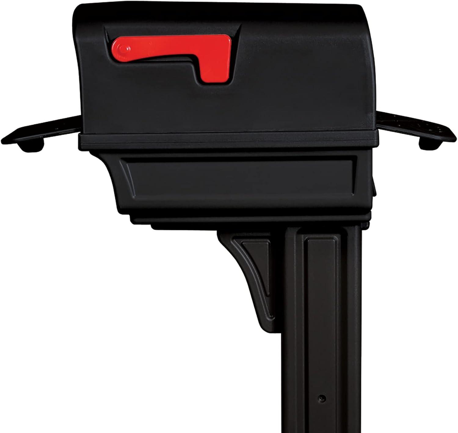 Gibraltar Gentry Mailbox with Newspaper Holder, Black