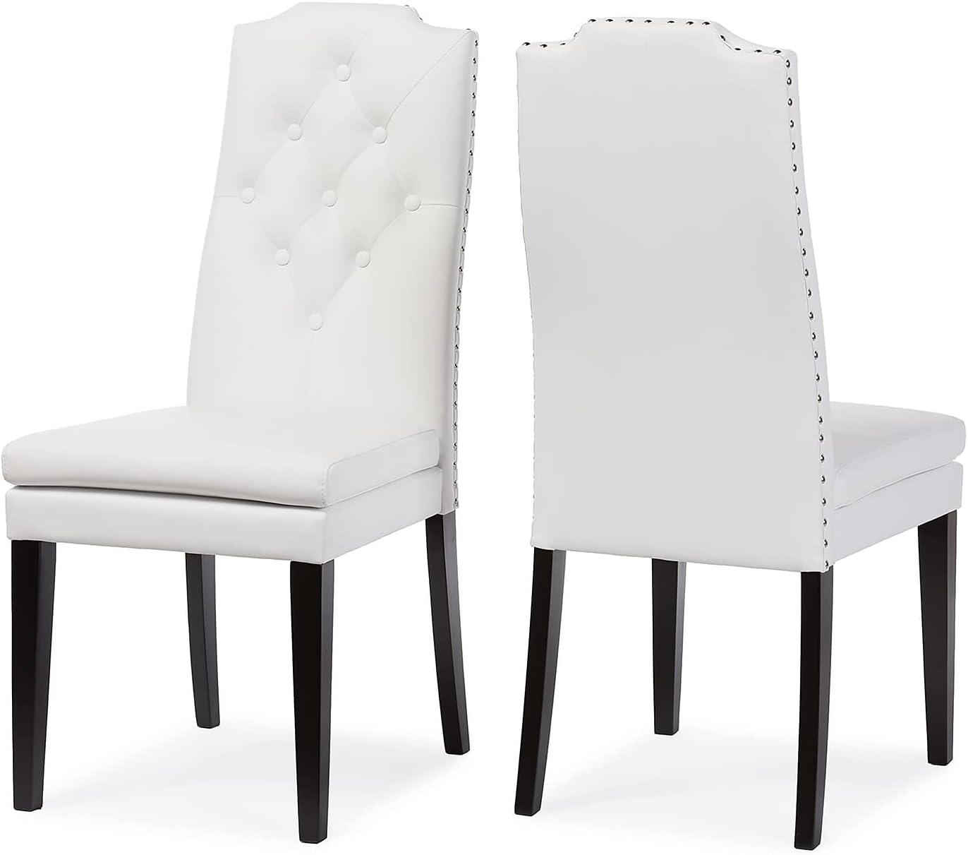 Set of 2 Dylin Modern and Contemporary Faux Leather Dining Chairs - Baxton Studio