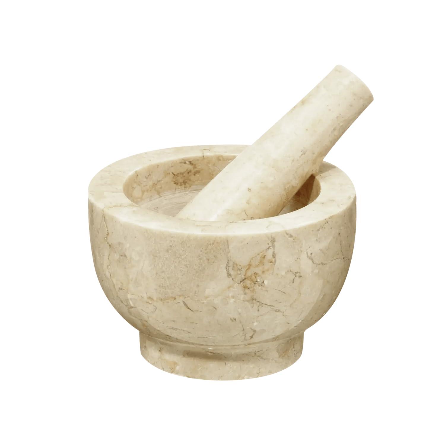 Cilio Prosecco Marble Mortar & Pestle, 2-Inch Height