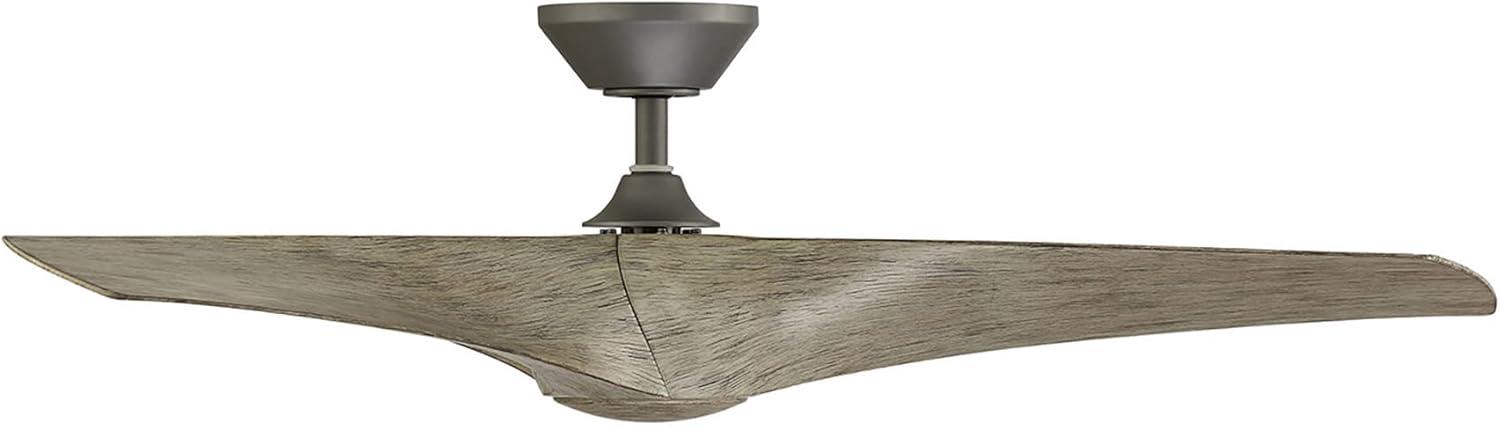 Modern Forms Zephyr 3 - Blade Outdoor/Indoor Smart Ceiling Fan with 2700K-3000K-4000K-5000K Selectable LED Light Kit and Remote Control Included