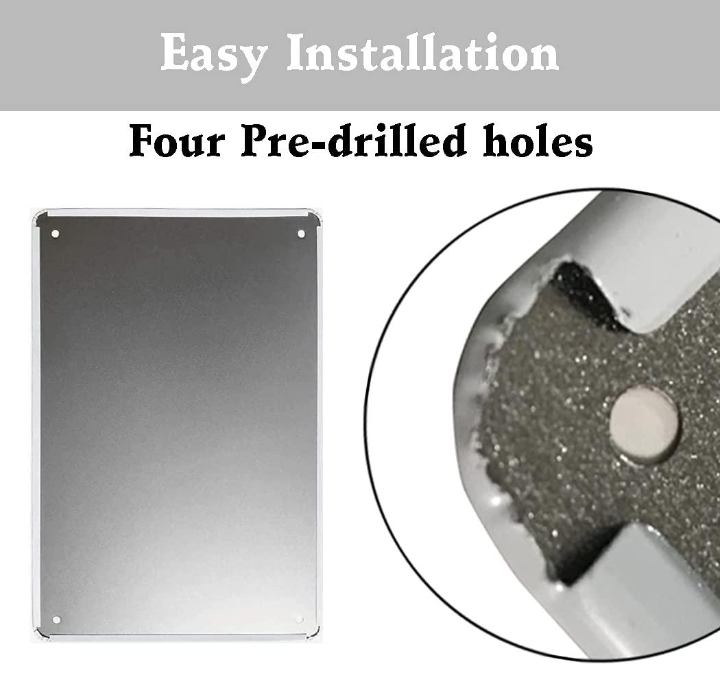 Vintage Warning Please Do Not Feed The Sasquatch Tin Sign Funny Metal Sign 8"x12" For Outdoor Decor