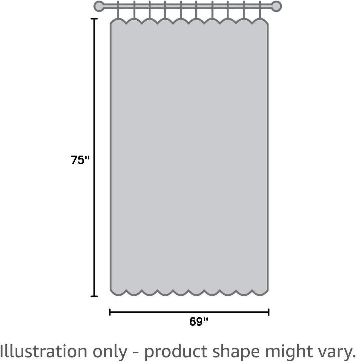 Ambesonne Floral Shower Curtain with Hooks Included