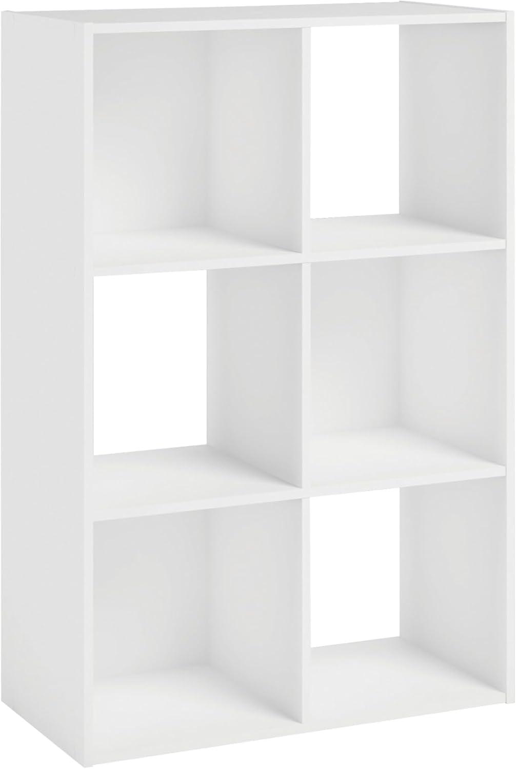 Solutions by Sauder 6-Cube Organizer Storage Cubby Unit in White, White Finish