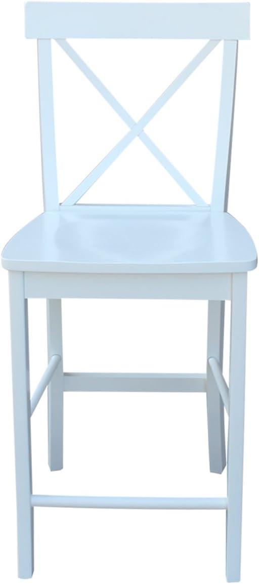 International Concepts X-back Counterheight Stool, 24"SH