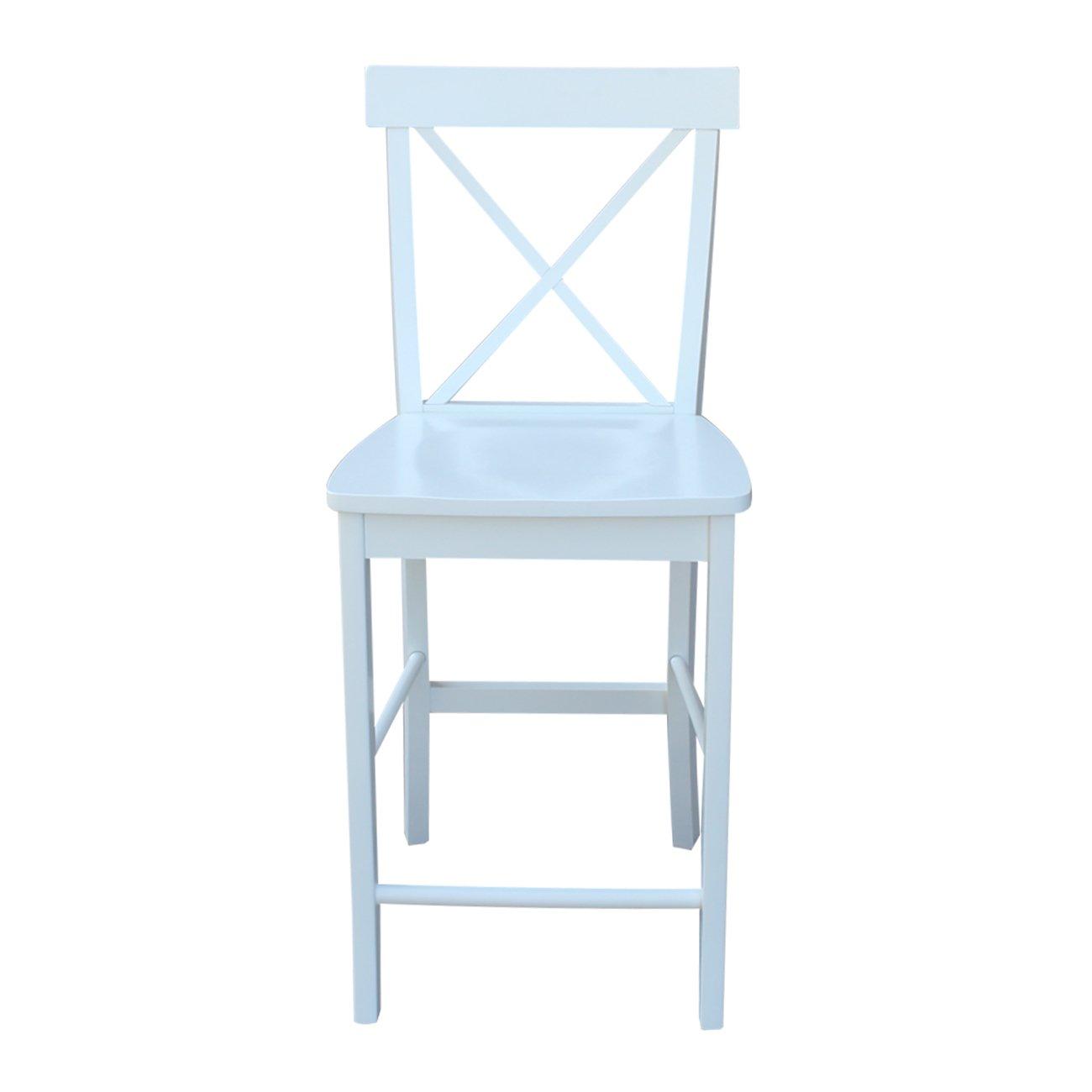 International Concepts X-Back Counter Height Stool - 24" Seat Height