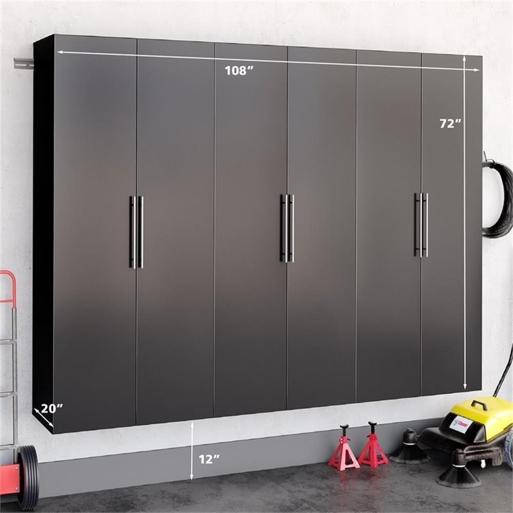 6pc 120" Hangups Storage Cabinet Set White - Prepac