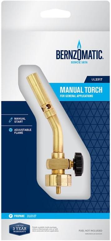 BernzOmatic Basic Use UL2317 Brass Pencil Flame Propane Torch Head by BernzOmatic